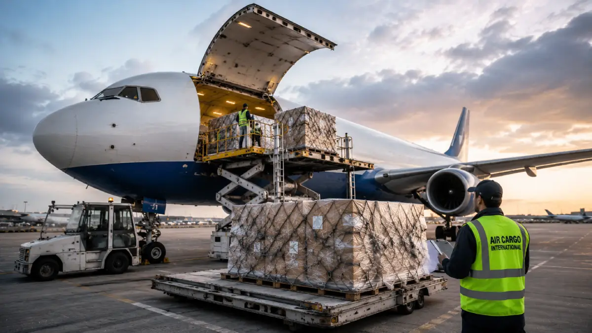 transporte de carga aerea internacional