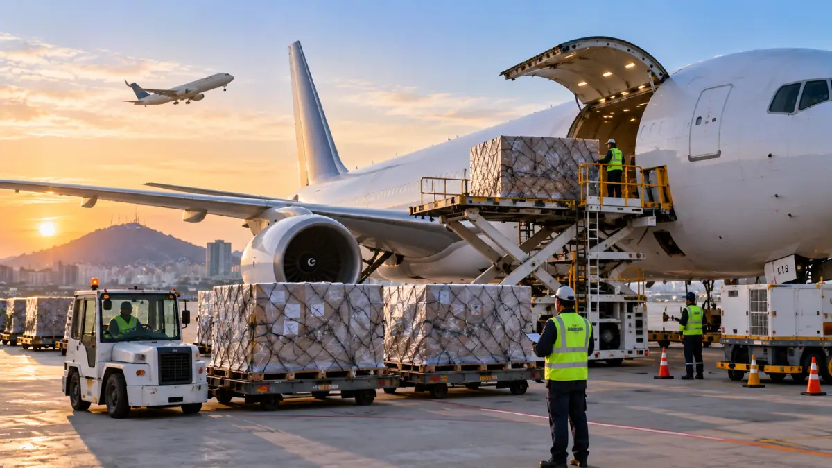 transporte de carga aérea internacional